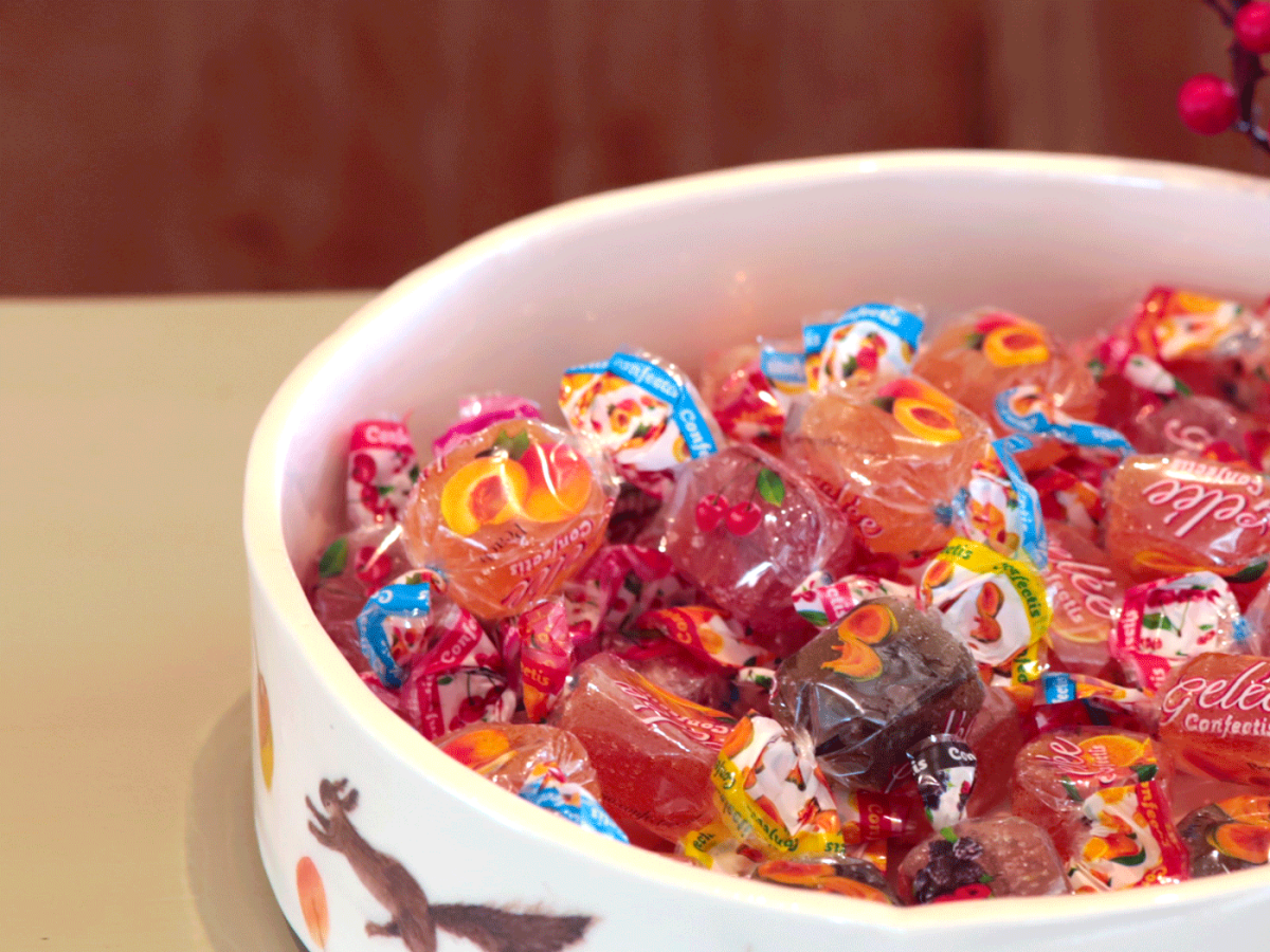 vaso con caramelle Vicentinithiene